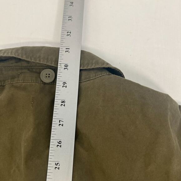 J.Crew Womens Military-Style Utility Jacket  Olive Green Cotton Blend XL - Picture 5 of 15